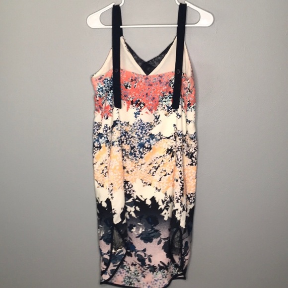 Adelyn Rae Floral Splatter Art Print Sheath Dress - Picture 4 of 7